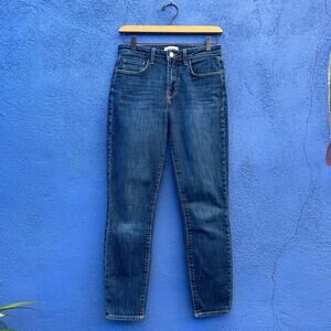 L'AGENCE Margot Skinny High Rise Jean in Meade Wash